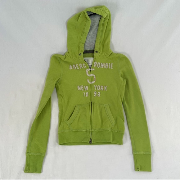 abercrombie green hoodie